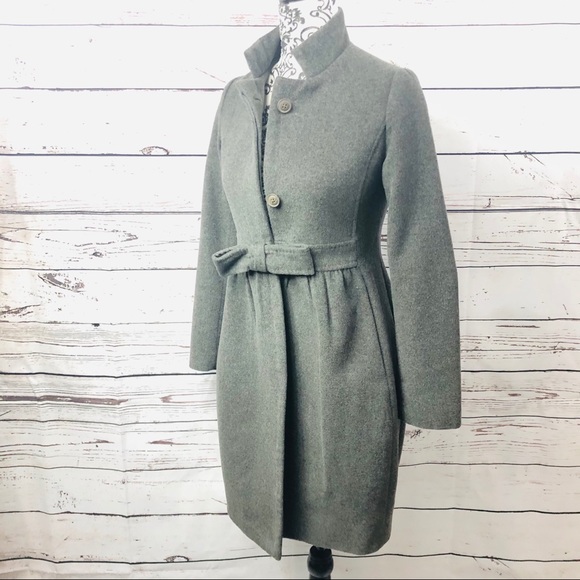 Stella McCartney Wool Blend Grey Coat 0/XS - Picture 3 of 8